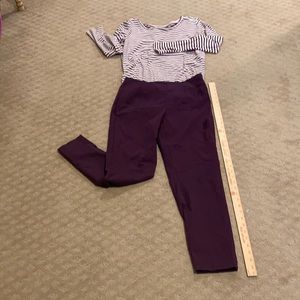 Never worn. Smooth and sassy, eggplant color pants